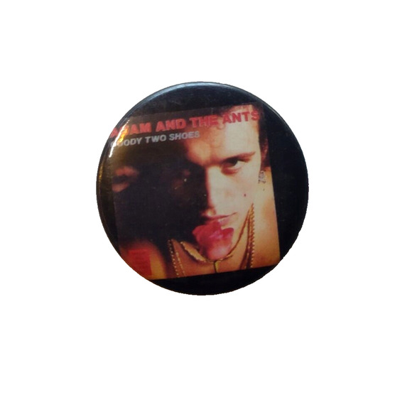 Adam And The Ants Badge Pinback Button Original UK New Wave Goody Two Shoes Glam - Picture 1 of 2